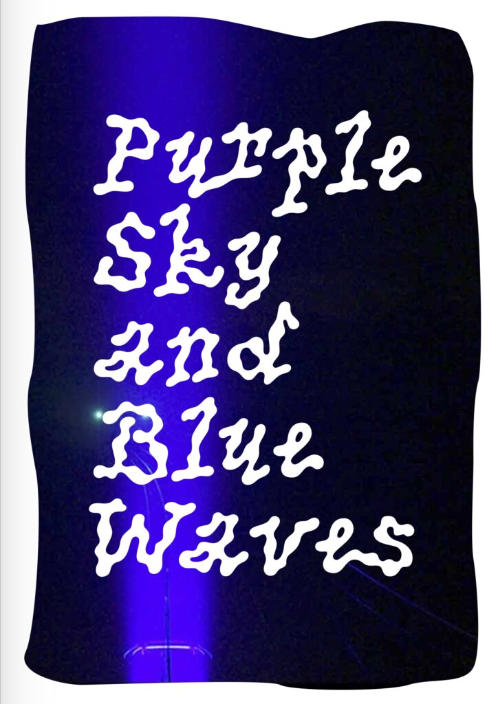 CLUSTER BUBBLE III – PURPLE SKY AND BLUE WAVES